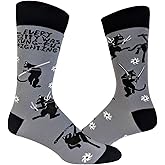 Crazy Dog T-Shirts Mens Sarcastic Socks Funny Crew Footwear for Adults