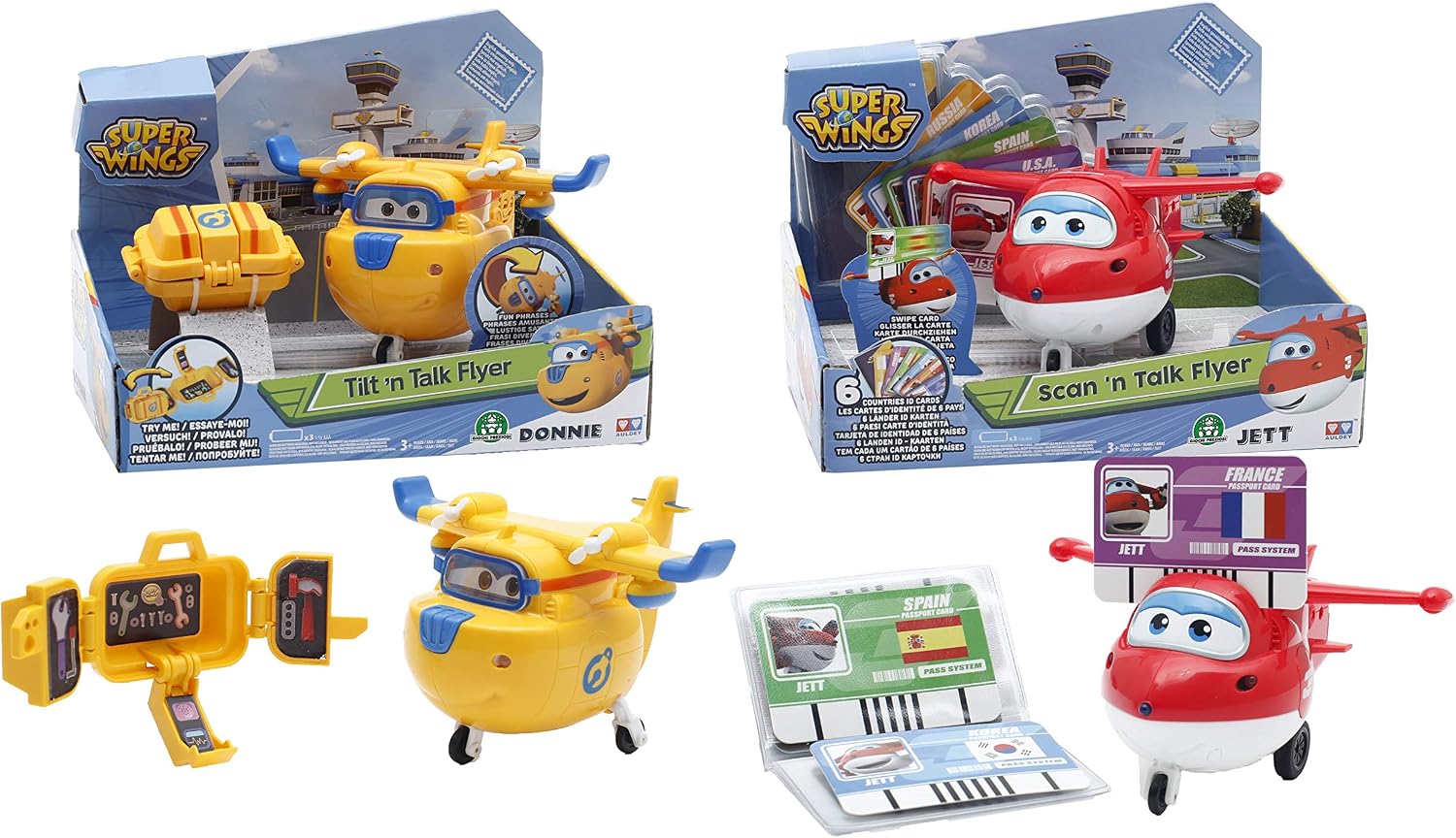 Super Wings Aeroplanes with Accessories 2f-sort, White