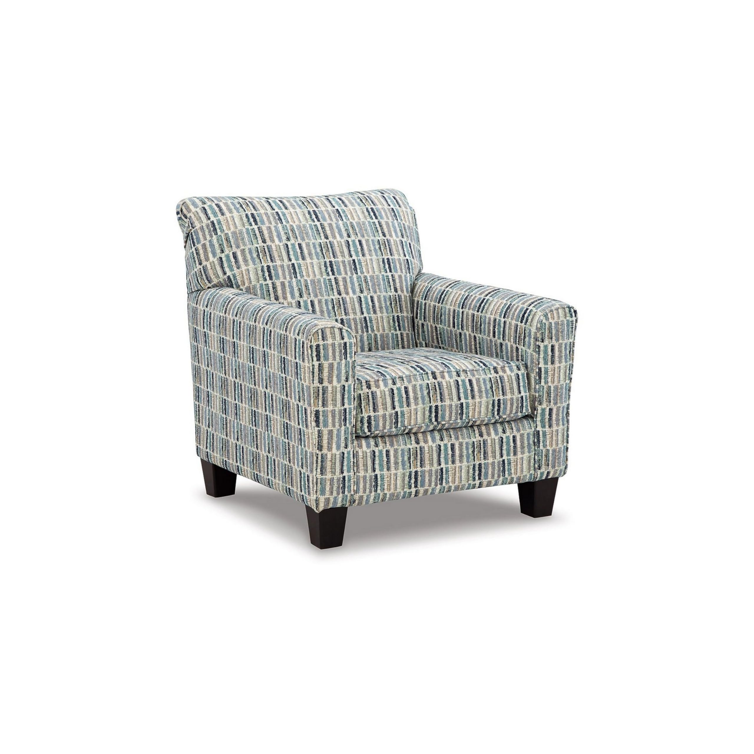 Photo 1 of *USED*
Benjara Zyan 37 Inch Accent Armchair, Cushioned, Polyester Pattern, Beige, Gray and Black