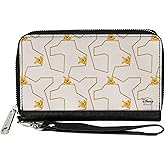 Buckle-Down Women's PU Zip Around Wallet Rectangle-Winnie The Pooh, 7.5"x4.5"