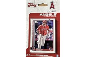 TOPPS TOTAL Los Angeles Angels 2025 Topps Factory Sealed 17 Card Team Set Featuring Mike Trout and Jo Adell with Rookie Cards of Niko Kavadas, Jack Kochanowicz, Samuel Aldeghen and Caden Dana Plus