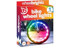 Brightz WheelBrightz LED Bike Wheel Lights - 2025 Edition with Superior Straps & LED-Weatherproof Shield! 14 Colors - Unmatched Durability, Visibility & 48+ Hours of Dazzling Illumination