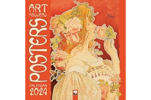 Art Nouveau Posters Wall Calendar 2024 (Art Calendar)