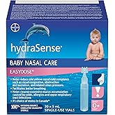 hydraSense EasyDose, Baby Nasal Care, Gently Relieves Congestion in Babies, Non-Medicated, 100% Natural Source Seawater, Pres