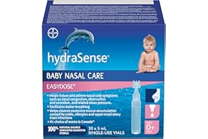 hydraSense EasyDose, Baby Nasal Care, Gently Relieves Congestion in Babies, Non-Medicated, 100% Natural Source Seawater, Pres