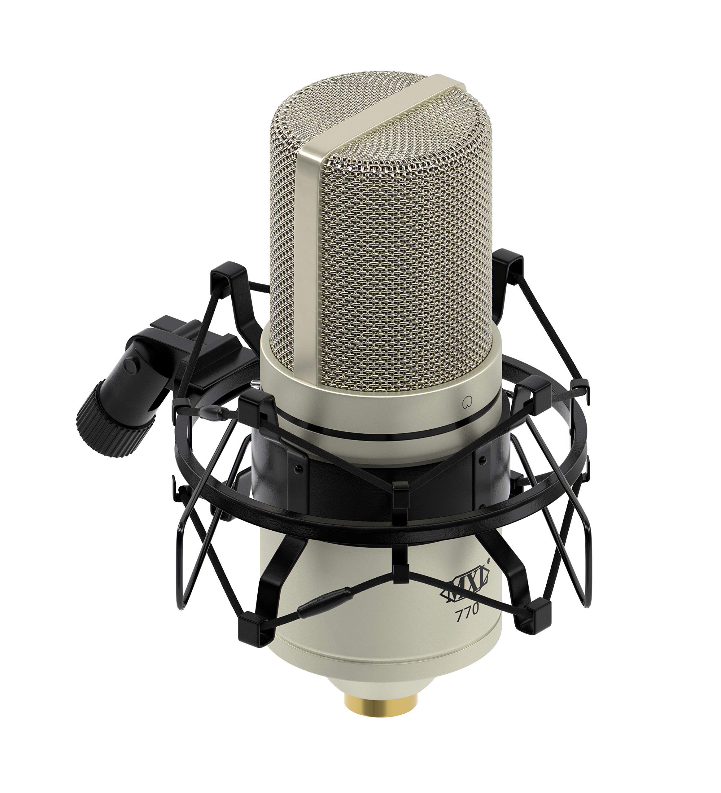 MXL Condenser Microphone, XLR, Vintage White (770VINTAGEWHITE) (Renewed)