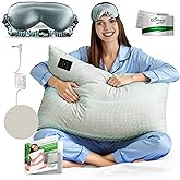 ECOHEAL Grounding Pillowcase Queen Size with 12% Silver Fiber, 4% Silk, 84% Cotton - SGS Certified - Earth Grounding Pillow Case - Conductive Grounded Pillowcase for Better Sleep - 20 x 30 Inch, Beige