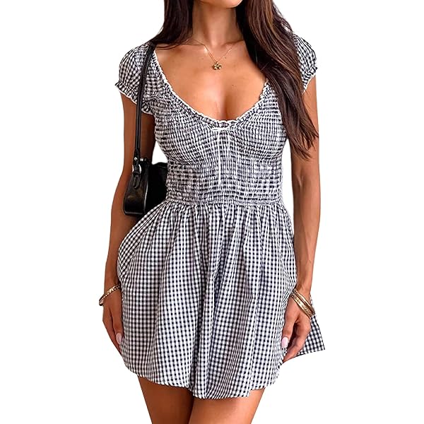【AMERI】MINI CHECK JACKET ROMPERS Ameri（アメリ）の「MINI CHECK JACKET ROMPERS（つなぎ