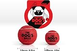 The Dog's Balls Dog Tennis Balls Red Small 6-Pack Non Abrasive Felt view 5