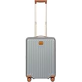 Bric's Capri 2.0 Spinner - Luxury Carry On Suitcases with Built-in USB Port and TSA Lock - Lightweight Luggage with Wheels - 21 Inch, Silver Shine