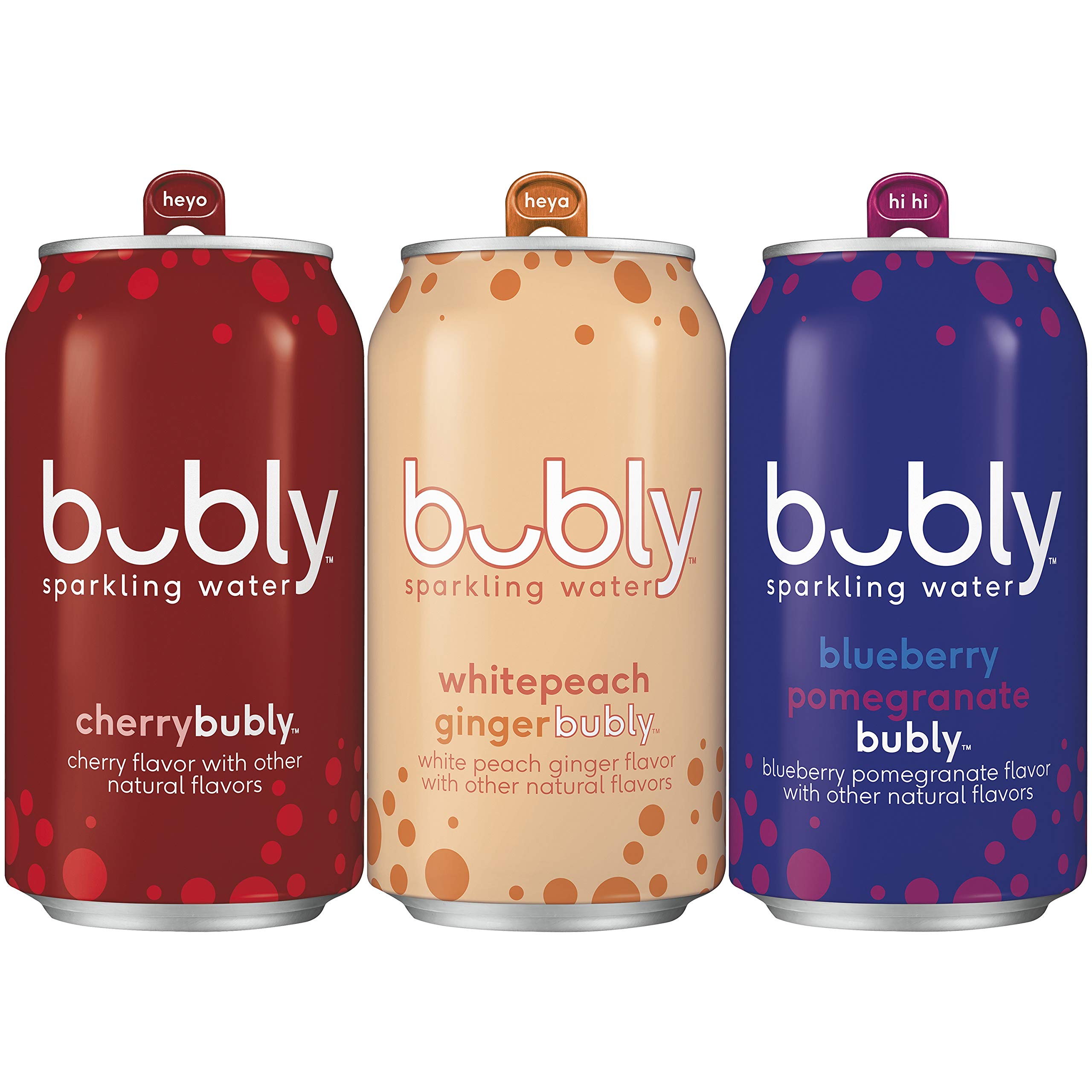 Buy bubly Sparkling Water, Red White and Blue Variety Pack, 12 fl oz