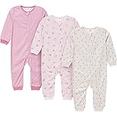 Gerber baby-girls 3-pack Loose-fitting Footless Pajamas