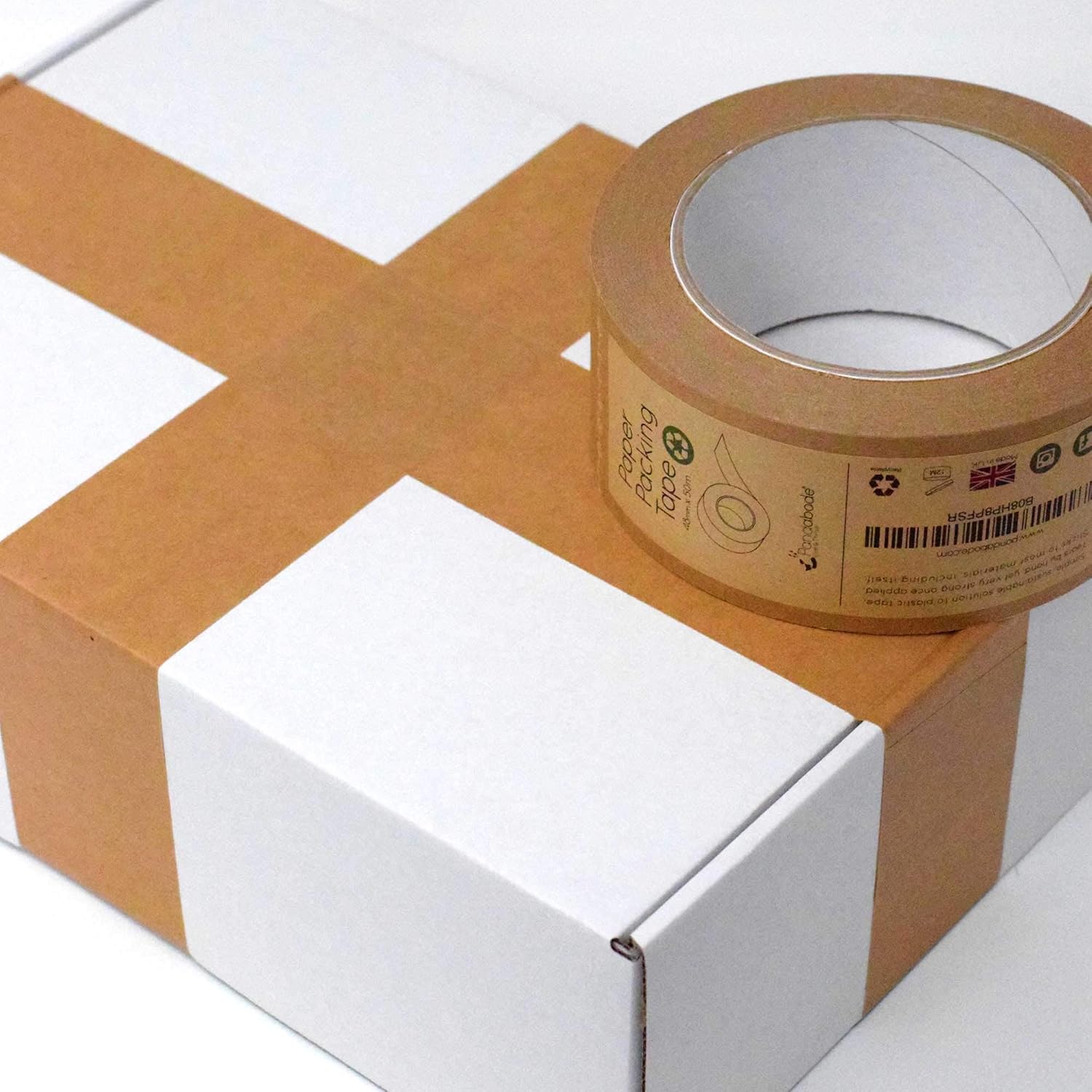 Pandabode Kraft Paper Packing Tape 48mm x 50m, Brown - Image 4