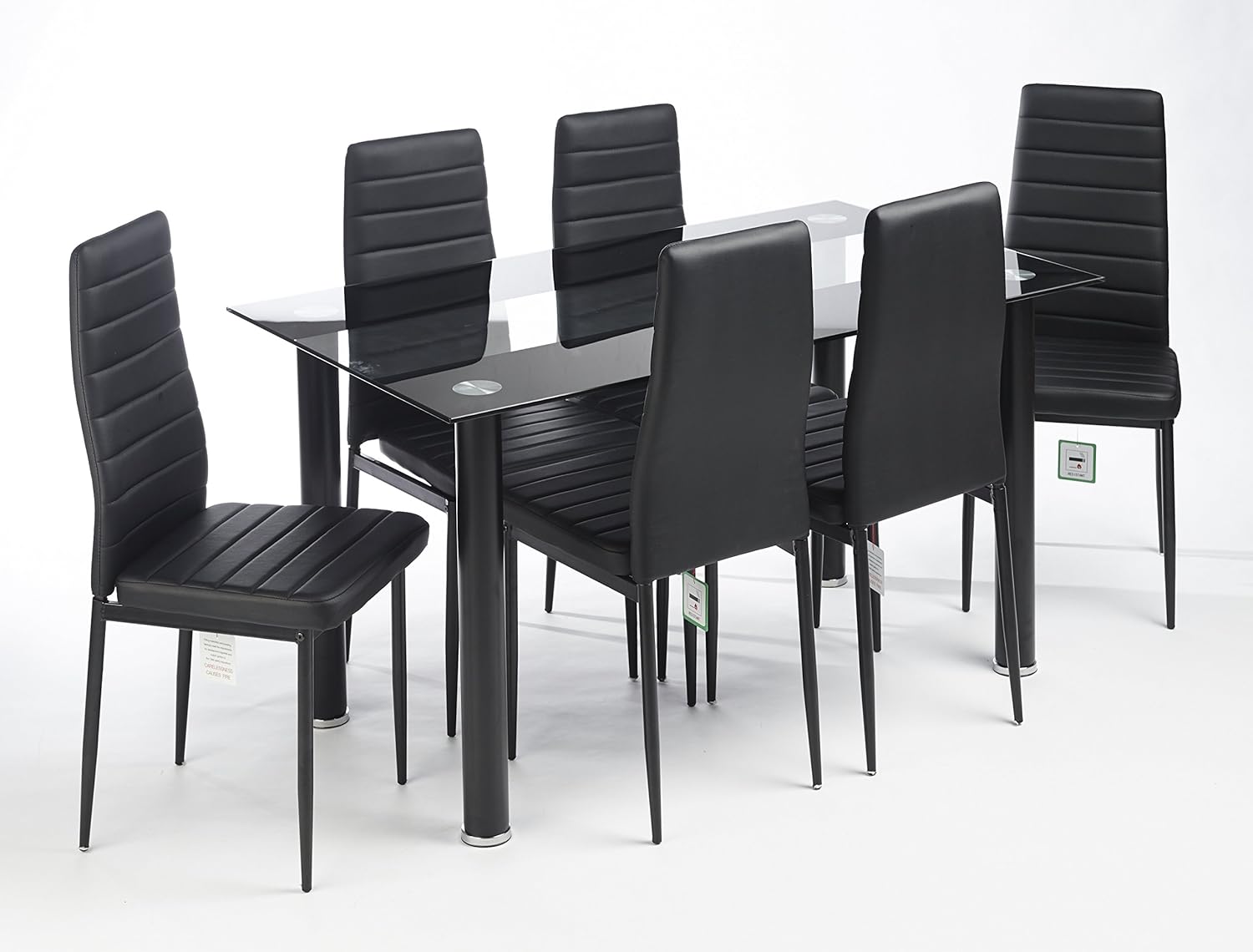 Dining Table with 6 Chairs Warmiehomy Dining Table Chairs ...