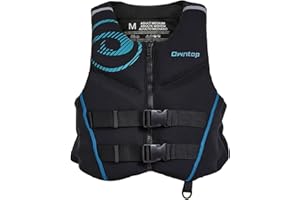 Owntop Neoprene Swim Vest Adult Kayak Vest for Men Women Swimming Jacket with Reflective Strips Water Sport Jackets for Canoe