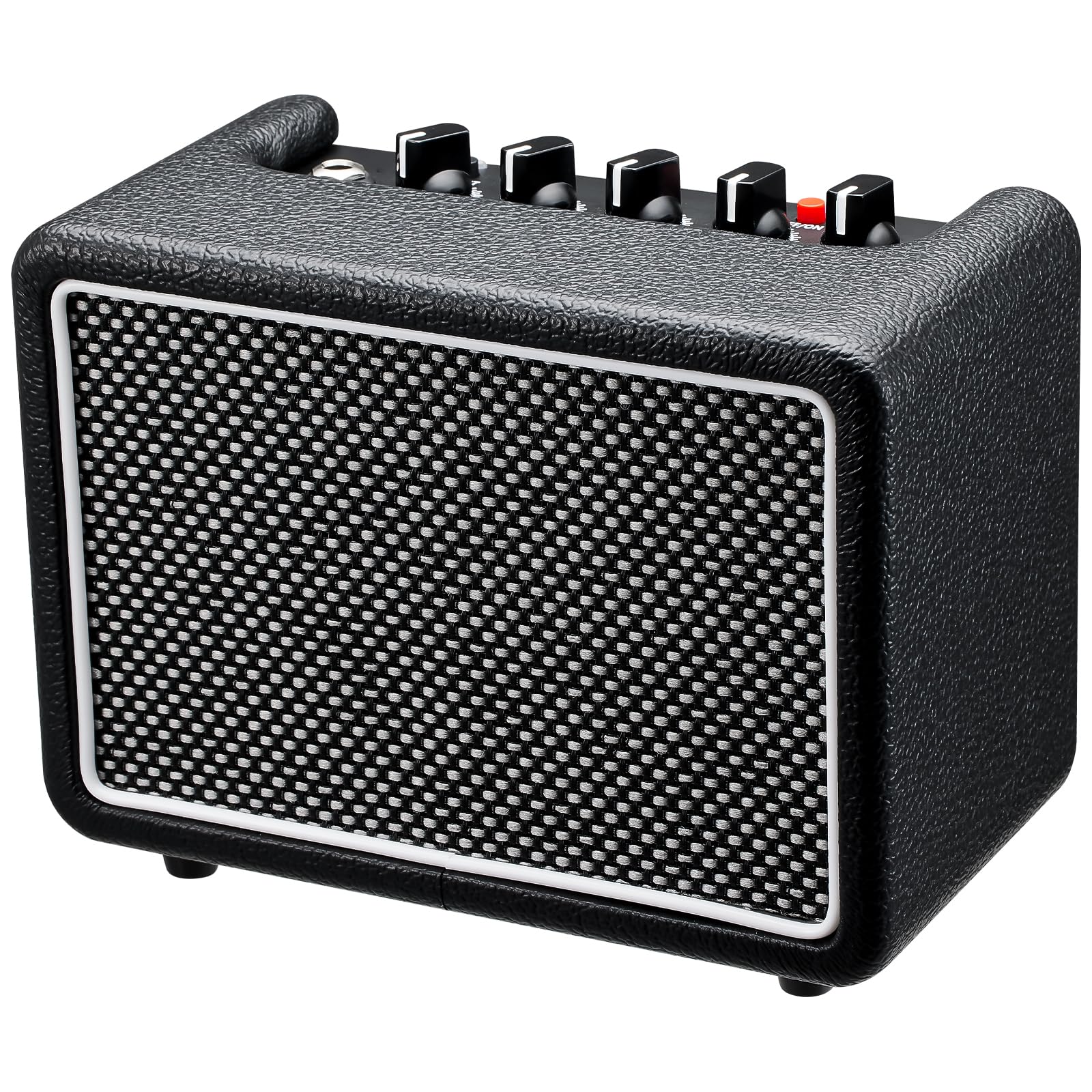 Photo 1 of 10W*1 Mini Guitar Amplifier, Electric Guitar Amp with Clean/Drive Channel, 6H Working, 3.5mm Headphone/AUX Jack, USB-C Rechargeable, Wireless Portable Amp for Indoor Practice, Traveling