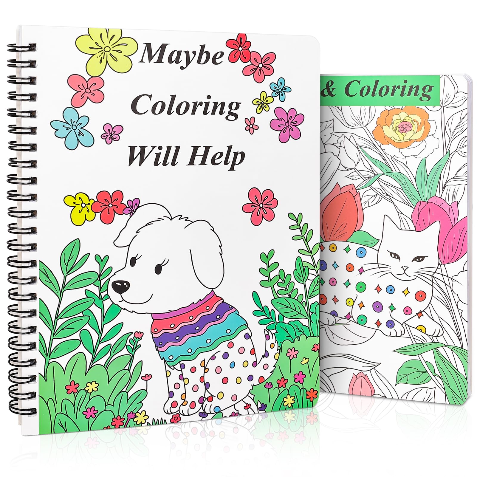 Photo 1 of **4 pack**Adult Coloring Books Set of 2, Coloring Books for Adults Relaxation, with Funny Words & Mindfulness Coloring Book -The Perfect Relaxation and Relieve Anxiety Gift for Women