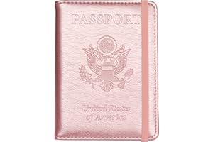 Herain Passport Holder Wallet Cover Case for Travel Women Men Family, Multifunction Passport Book Holder with RFID Blocking, Travel Must Haves Cruise Ship Essentials