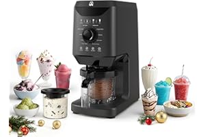 Oylus 12-in-1 Ice Cream Maker Machine – 11 Preset Programs & Self-Cleaning Frozen Yogurt Maker for Gelato, Slushies, Milkshak