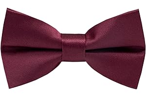 Carahere Pre-Tied Little Boy's Polka Dot Bow Ties Baby Solid Color Bow Ties For Kids M012