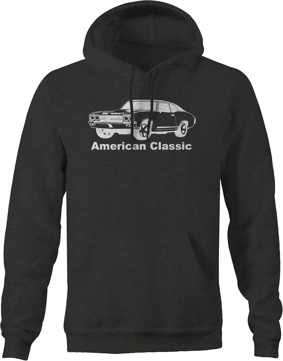 Classic American Hotrod Chevelle Nova Muscle Car V8 Hoodie for Men at