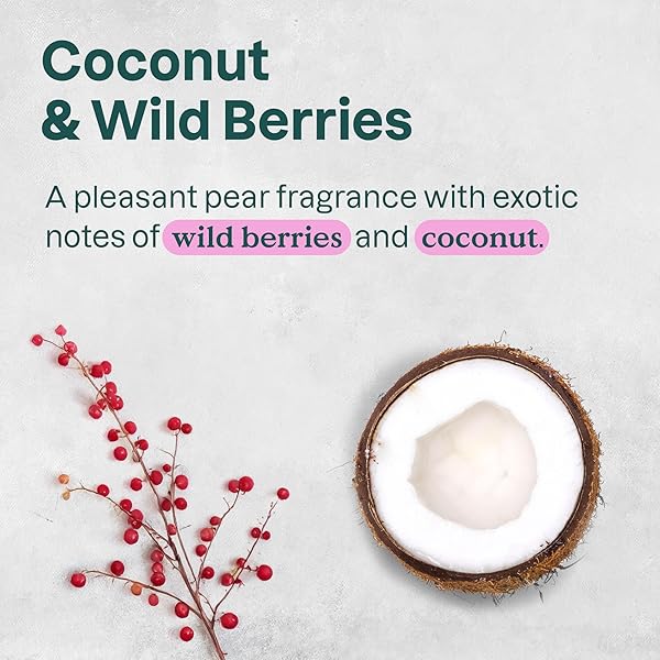 ATTITUDE LIQUID HAND SOAP, EWG VERIFIED, PLANT AND MINERAL-BASED, VEGAN PERSONAL CARE PRODUCTS, COCONUT & WILD BERRIES SCENT, 16 FL OZ