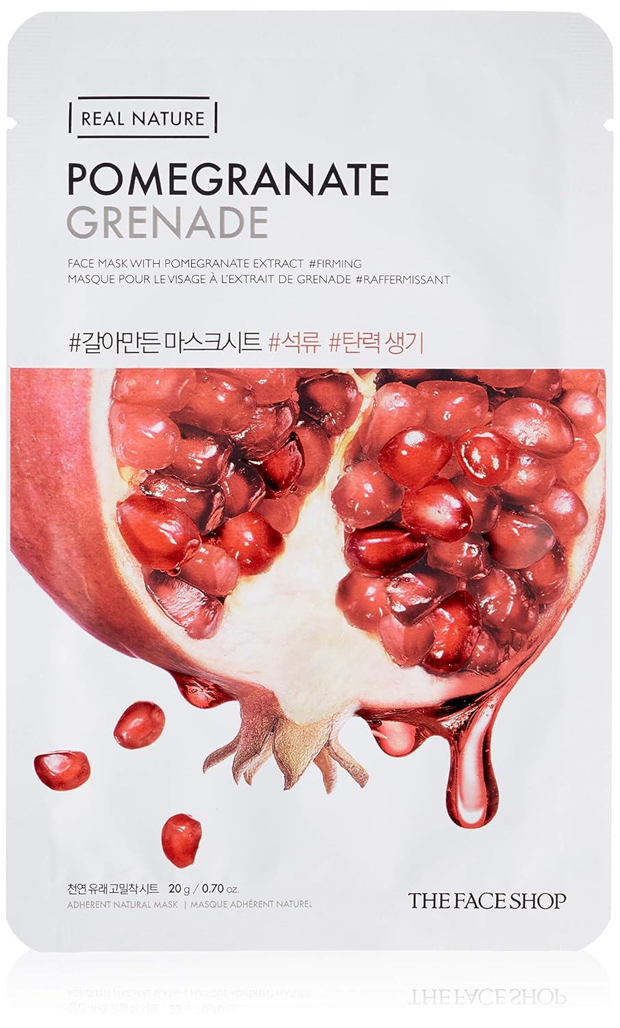 Amazon Com The Face Shop Real Nature Mask Sheet Pomegranate Premium Beauty