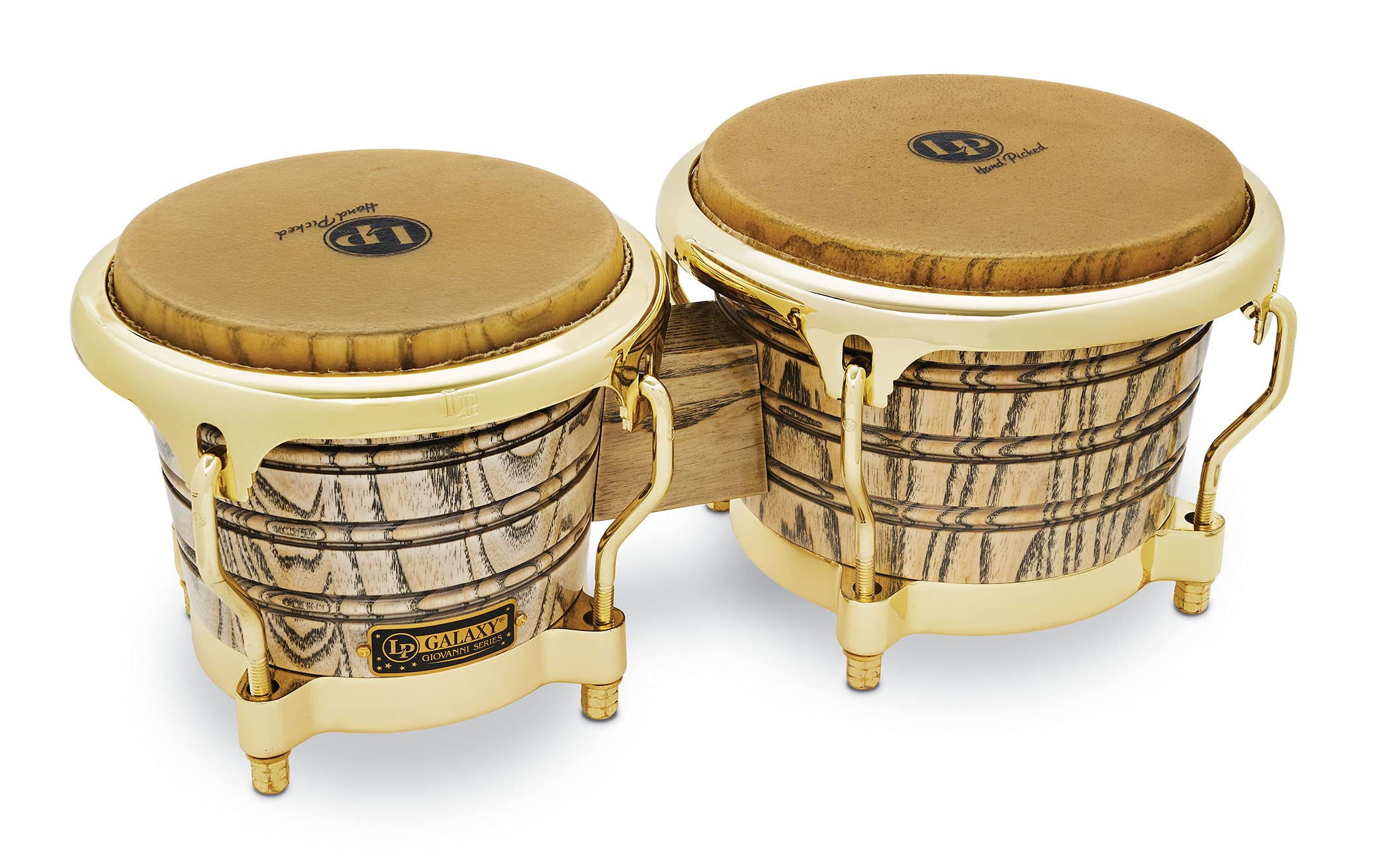 LP Latin Percussion Giovanni Galaxy Wood Bongo Gold Hardware LP793X