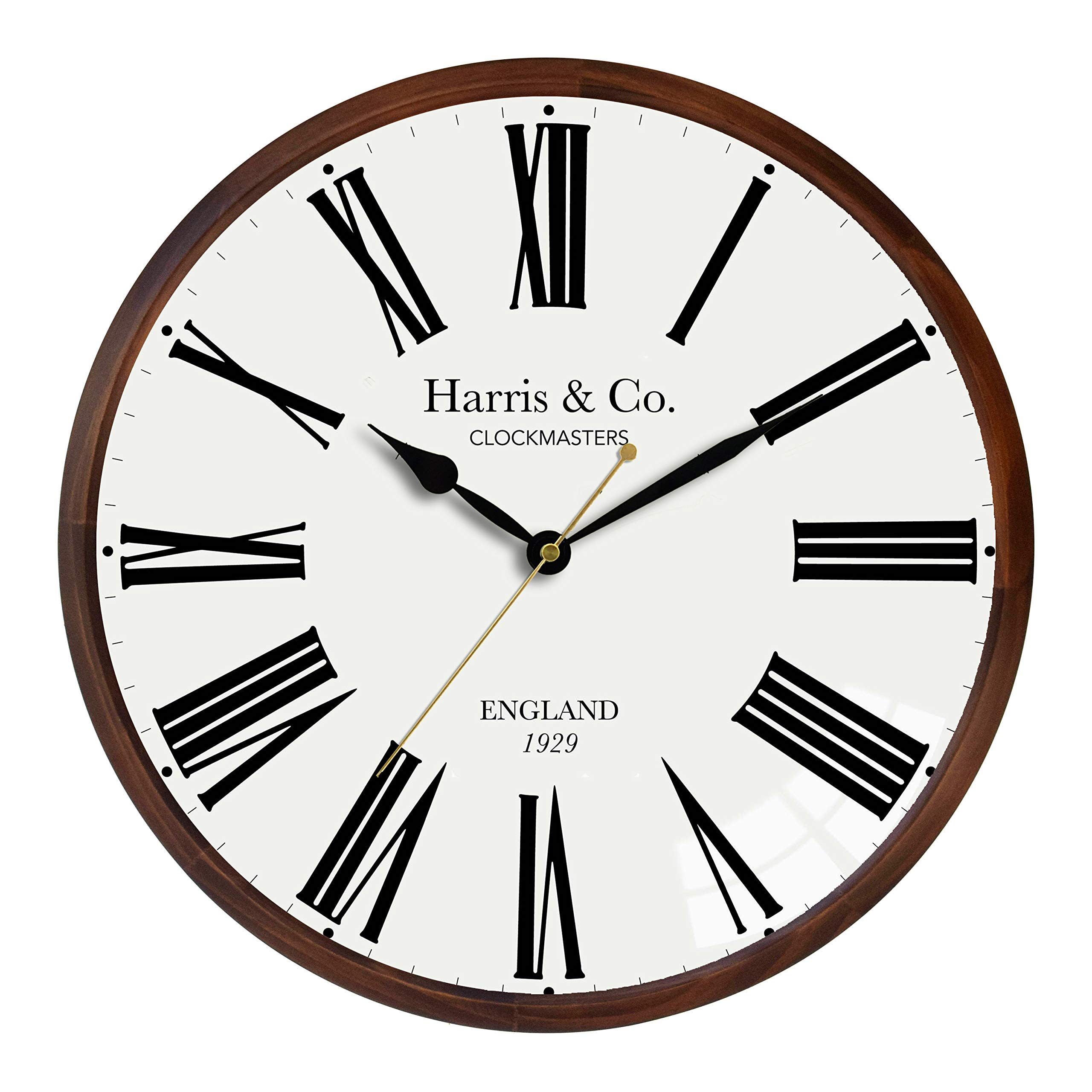 Mua HARRIS & CO. CLOCKMASTERS ( 13 Inch Luxury Wooden Frame Curved ...