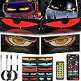 YOUBISON (2Set - 2.75 * 6.8 in) Devil Eyes Light for Cars, Programmable Flex LED Display Eyes for Car, Car Dynamic Led Smart Colorful Eye Lamp Soft Screen for Windows of Cars and Trucks