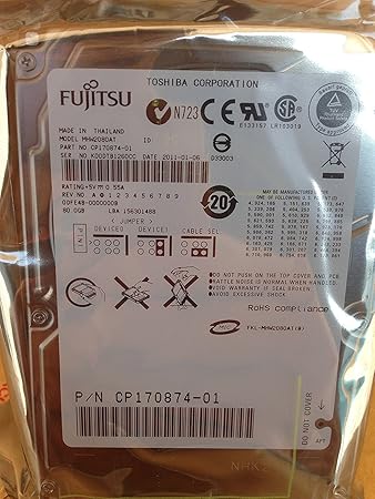Fujitsu Festplatten 2,5 Zoll IDE 2,5'-Festplatte MHW2080AT 80 GB