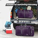 Gonex 150L Large Foldable Duffle Bag with Shoes Compartment Purple view 7