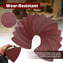 208Pcs Oscillating Tool Sanding Pads Kit, 4Pcs