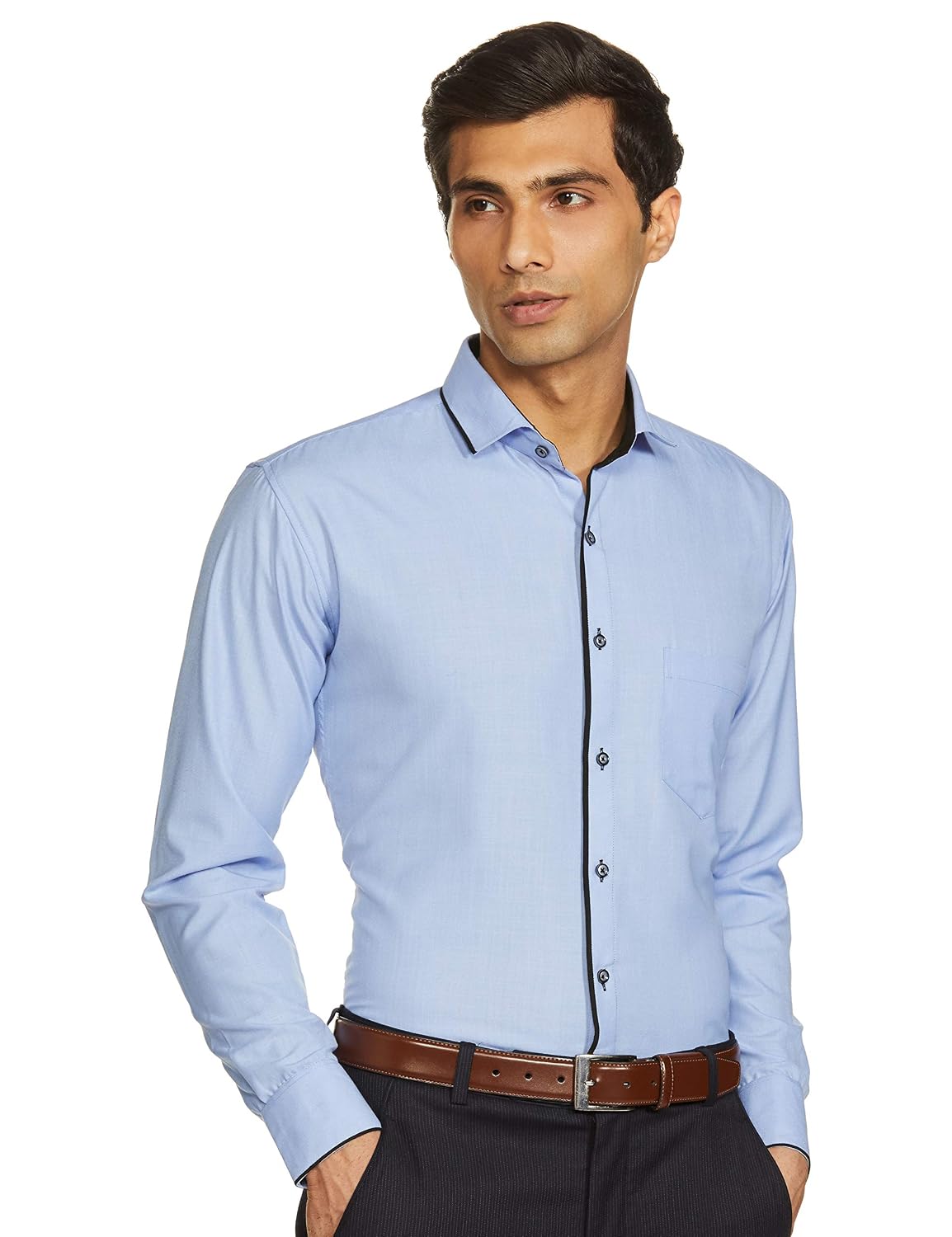 Buy The Standard Solid Full Sleeve Regular Fit Formal Shirt For Men At