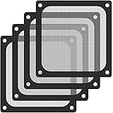 120mm Fan Dust Filter Mesh Magnetic Frame PVC Computer PC Case Fan Dust Proof Filter Cover Grills Black-4 Pack