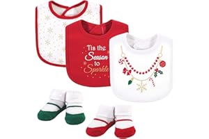 Little Treasure Unisex BabyCotton Bib and Sock Set