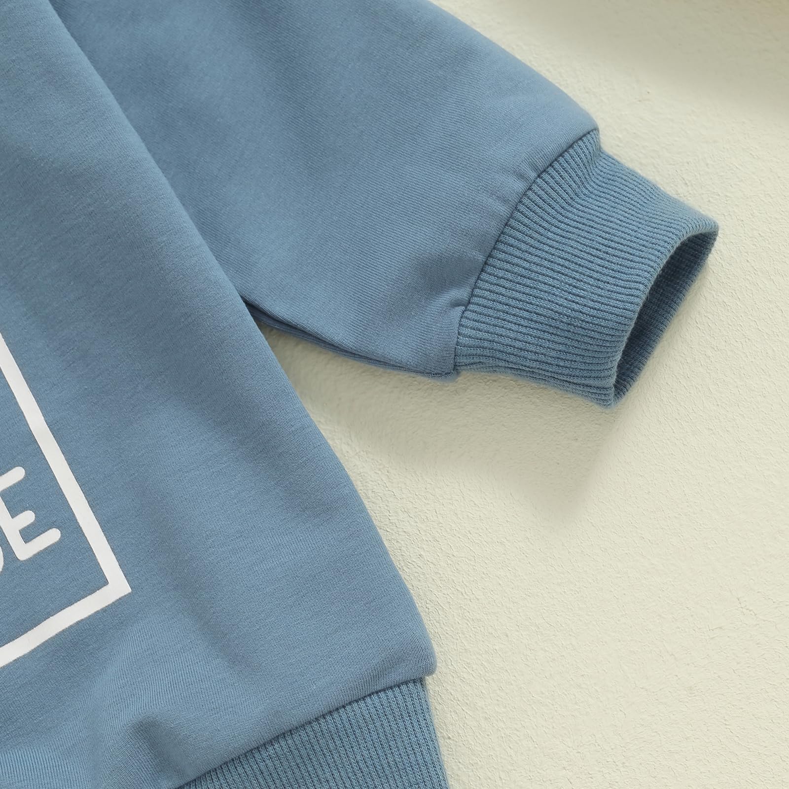 Sejardin Toddler Baby Boy Fall Winter Outfit Long Sleeve Letter Print Sweatshirts and Jogger Pants Infant Boy Clothes