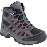 Northside Kids' Hiking Boots, Synthetic Suede and Rip-Stop Outdoor Boots with Cushioned EVA Insole and TPR Traction Outsole, Medium Brown