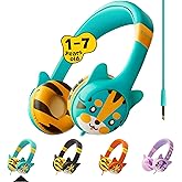 Kidrox Wired Toddler Headphones for 1-7 Years Old — 85dB Volume Limited Baby Headphones for Plane and Car Travel — Children Headset for Airplane, iPad and Tablet, Kids Headphone with Cord for Children