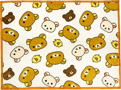 Amazon Co Jp 丸眞 ハーフ毛布 リラックマ フェイシーズリラックマ 140 100cm ホーム キッチン