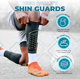 Bodyprox Shin Guards Sleeves for Men Women Youth X Small Soccer view 4