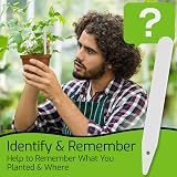 Innoveem Plant Labels Outdoor 80 Waterproof White Plastic Markers Dual Writing view 7