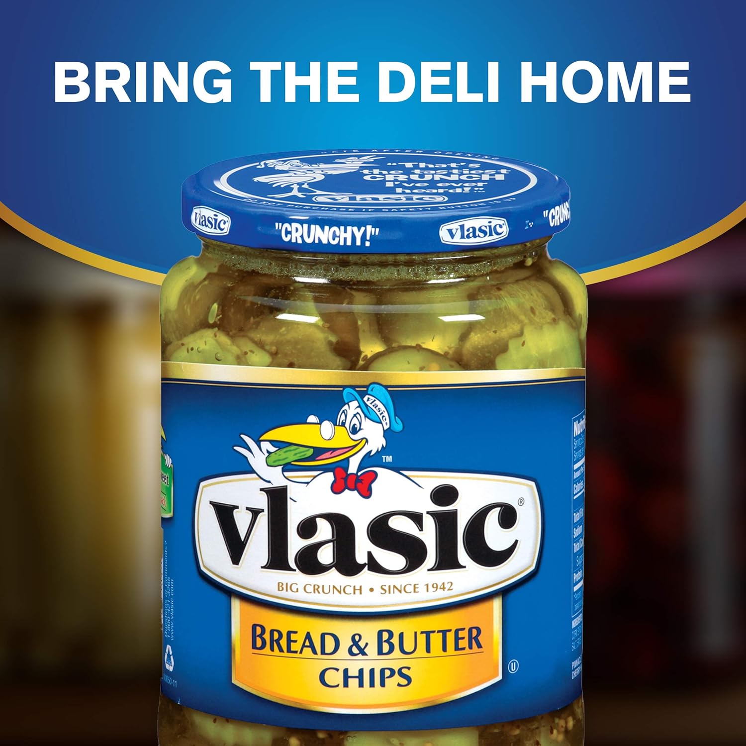 Amazon Com Vlasic Bread And Butter Pickle Chips Keto Friendly 6 62 Fl Oz Jars Grocery Gourmet Food