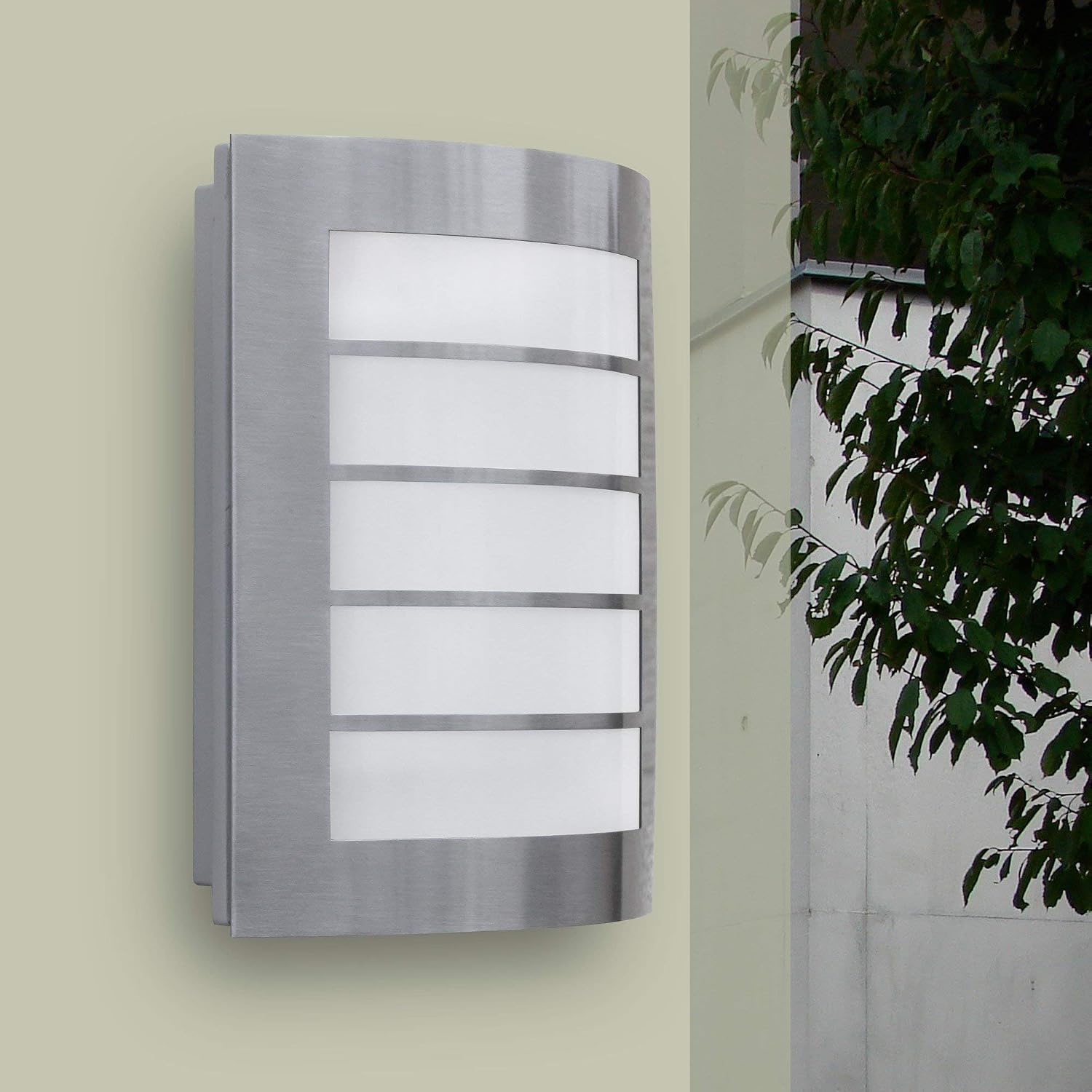 Eco Light ST5001 A+ Outdoor Wall Light, Steel, 8 Watts, Silver, 26.5 x 17.9 x 6.4 cm - Image 4
