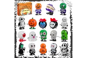 MEZHOBBY 18 Pcs Halloween Wind Up Toys for kids, Assorted Novelty Toys for Halloween Party Favors Supplies, Assortment Toys for Trick or Treat Goody Bag Filler Treat Bag Stuffers Halloween Treats Prizes