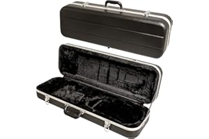 MI&VI NS-5150 ABS Hard Violin Case 4/4 (Full Size) with Adjustable Straps | Velvet Plush Cushion | Hardshell Case for 4/4 Sized Violins