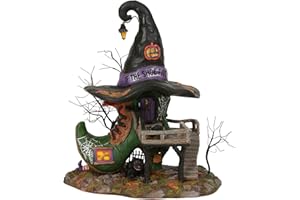 Department 56 Snow Village Halloween Esmeralda's Shoe Shop Lit Building, 10.25", Multicolor