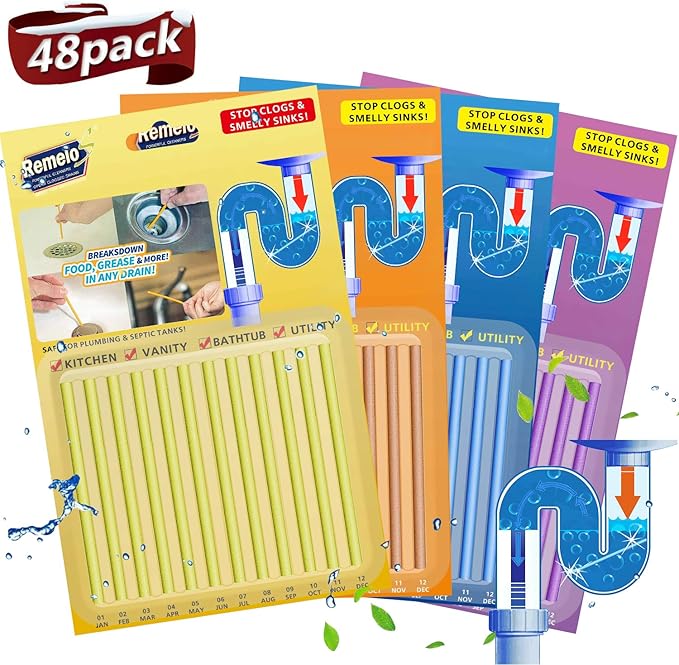 Drain Cleaner Sticks, Sink Cleaner Stick& Deodorizer Sticks