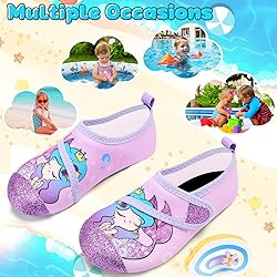VIFUUR Kids Water Shoes Boys Girls Barefoot Water