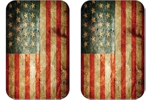 Kustom Cycle Parts Rustic American Flag Antenna Hole Plug. Fits 2006 to 2023+ Harley Touring. Road Glide Street Glide